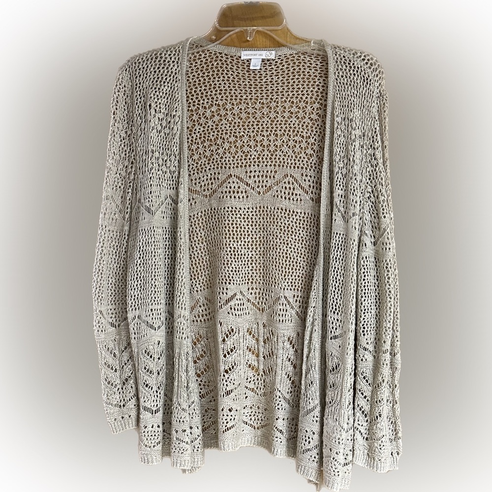 Westport crocheted, lightweight sweater Size L